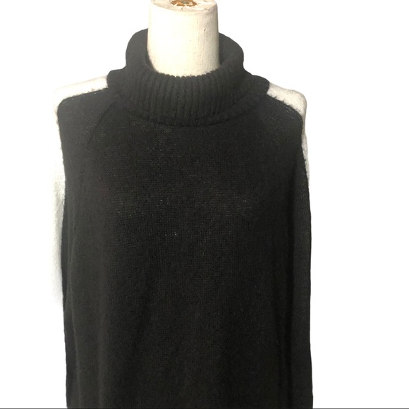 ASOS S black stripe sleeve tunic turtleneck - Picture 2 of 5